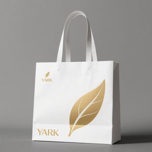 Sac de shopping en papier pliable de marque, logo personnalisé imprimé pour la promotion de la marque de détail et l'emballage de cadeaux de vacances - Product Image 6