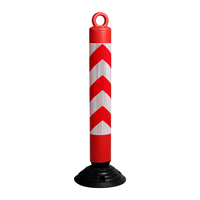 Poteaux de traçage de la circulation, cône de canalisation Flexible, poteau à ressort de 30 pouces, conception de bande réfléchissante en PU Flexible, poste de sécurité routière