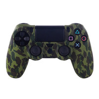 SYYTECH Étui en silicone imperméable camouflage pour manette PS4