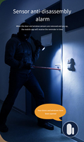Capteur de porte/fenêtre Zigbee SIXWGH compatible Tuya Smart Life, capteur de contact avec alarme et liaison de scène via application, nécessite une passerelle Zigbee