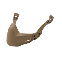 Masque facial pliable avec protège-menton, casque tactique universel pour activités de plein air, adapté aux accessoires de casque pour l'entraînement en extérieur
