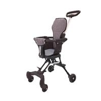 La poussette pour enfants nouvellement légère et stable pliable de différentes couleurs est livrée avec un coussin et un auvent de parasol