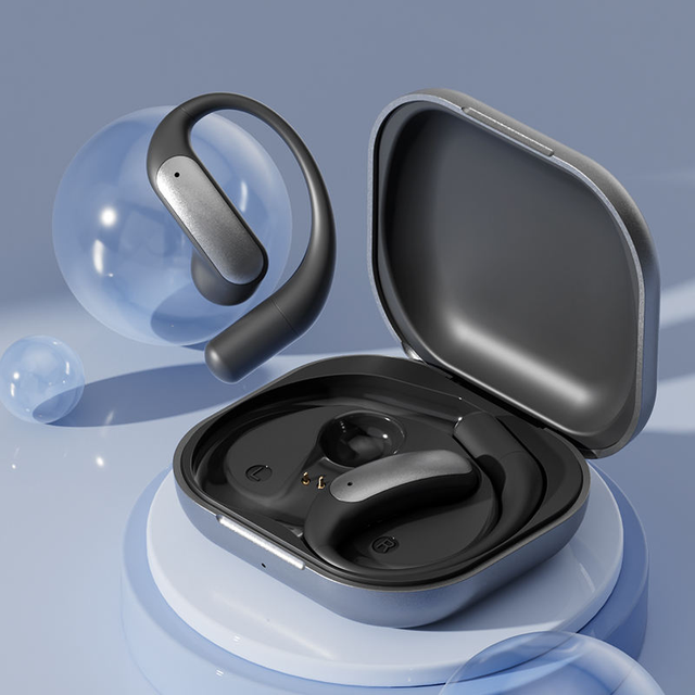 AI-M122 Real-time Translation Earphones OWS Ear Hook Earbuds Sports with Simultaneous Interpretation & Meeting Notes Features