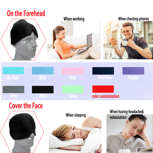 Form Fitting Gel Ice Pack Head <b>Hat</b> For Headache Relief With Thick Stretchable Material - Product Image 2