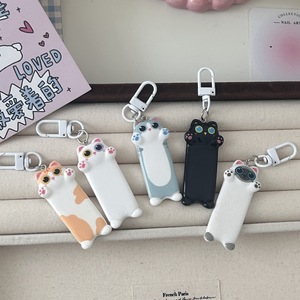 Porte-clés en résine chat mignon de dessin animé, porte-clés chat anime Kawaii, breloques pour téléphone portable, pendentifs décoratifs, accessoires, cadeaux pour couple - Product Image 2