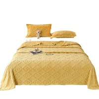 Manta de Franela Jacquard Moderna al por Mayor, 100% Poliéster, con Patrón Festivo, Acogedora y Ligera, para Sofá, para las Cuatro Estaciones