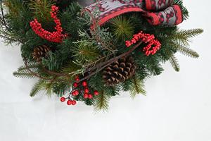 High Quality Customized Artificial Decoration Christmas Wreaths 30inch Indoor Plastic Christmas Wreaths - Product Image 5