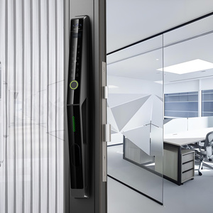 Tuya không thấm nước thông minh khóa cửa nhôm mỏng với đầu đọc dấu vân tay cho cửa gỗ thủy tinh Sản phẩm mới với kết nối Wifi - Product Image 6