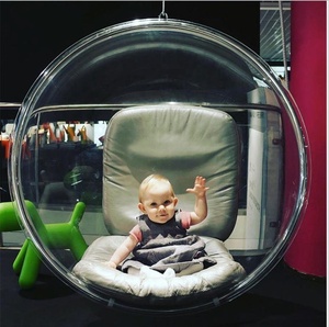 Chaise longue suspendue en forme de boule acrylique, design moderne, idéale pour le jardin, l'hôtel, le plafond, à suspendre, offre spéciale - Product Image 2