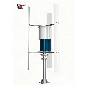 مولد كهربائي دائم بدون تلامس، مولد طاقة مجاني أحادي الطور بقدرة 5 كيلوواط و3 كيلوواط و1 كيلوواط، توربين رياح عمودي 24 فولت و48 فولت للمنازل - Product Image 3