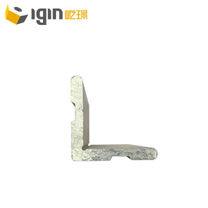 Profilé d'angle en aluminium Yijing, épaisseur 5,7 mm, largeur 40 mm, pour mur-rideau et assemblage de cadres, usage industriel - Product Image 1