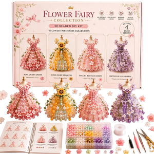 Kit de Manualidades con Cuentas de Animales en 3D, Kit de Perlas para Hacer Vestidos, Regalo Creativo para Niñas y Adolescentes - Product Image 6