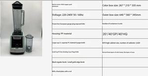 Tốt nhất máy xay sinh tố nhà sản xuất giá thấp cao qualityhousing trái cây máy ép trái cây Máy xay sinh tố cho <span class=keywords><strong>smoothies</strong></span> với Ice với PC khô Mài cup - Product Image 2