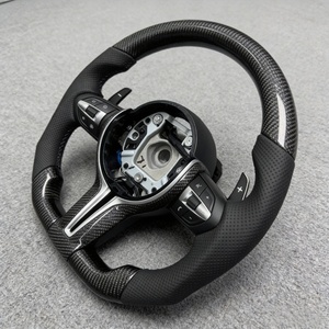 Volant en fibre de carbone compatible avec <span class=keywords><strong>BMW</strong></span> F30 F20 F10 F34 F35 F32 F33 F36 F36 F80 E90 E70 <span class=keywords><strong>E80</strong></span> E60 X1 X3 X4 X5 X6 <span class=keywords><strong>M3</strong></span> M4 M5 M6 - Product Image 5