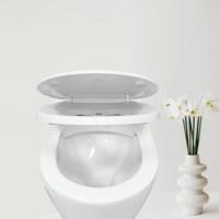 Siège de bidet à double pulvérisation auto-nettoyant avec valve en cuivre à fermeture lente de style européen pour toilettes non chauffées