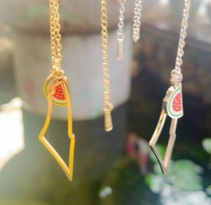 Kalung Qifei 2026 OEM Berlapis Emas 18K dari Baja Tahan Karat dengan Motif Semangka Palestina & Peta Arab, Perhiasan Fashion untuk Pria Wanita - Product Image 3