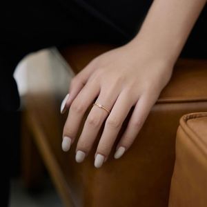 Dylam Fashion Design Jewelry 925 Sterling <b>Silver</b> Rhodium 18K Gold Plated Open <b>Adjustable</b> 5A CZ Square <b>Rings</b> for Women - Product Image 4