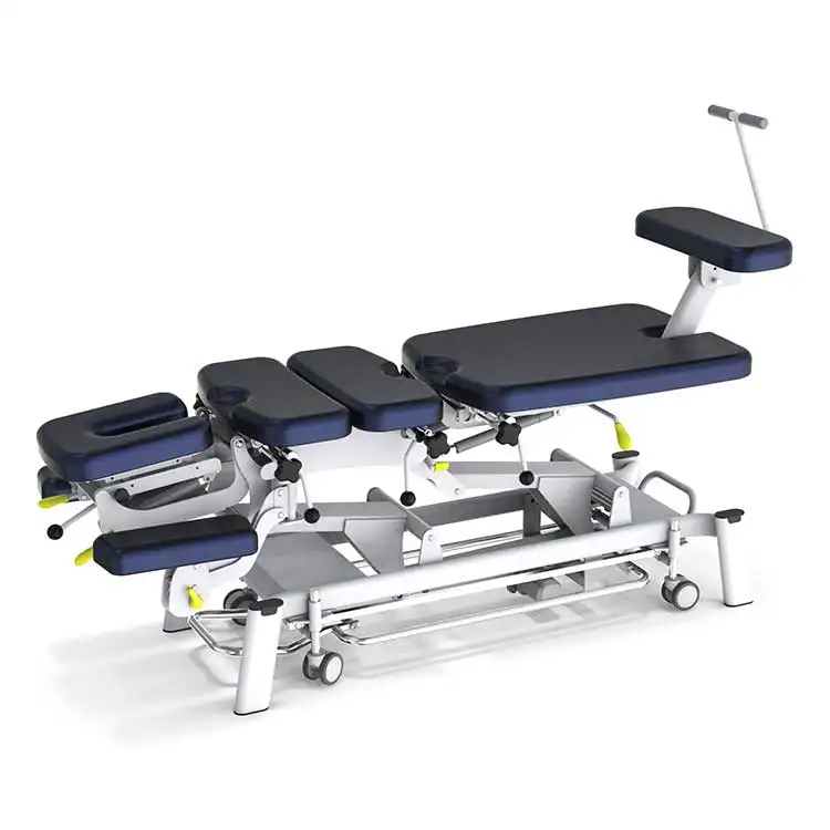 脊椎減圧療法の製造胸部腰椎骨盤背中頸部牽引テーブル電気カイロプラクティックドロップテーブル