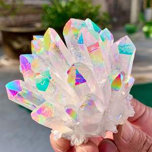 Wholesale High Quality Electroplated <b>Crystal</b> Cluster Crafts for Fengshui <b>Decoration</b> Home Decor Or As a Holiday Present. - Product Image 4