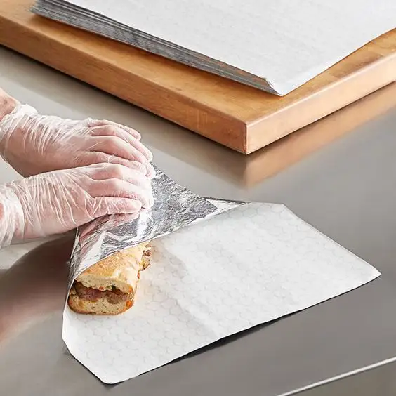 המבורגר מודפס סנדוויץ 'עטיפת מזון באיכות גבוהה נייר נייר נייר מזון כיתה
