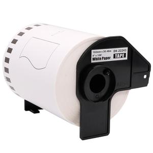 Aimo DK-22243 continua impermeable rollo de papel térmico, 102mm X 30,48 m para hermano Compatible etiquetas DK22243 - Product Image 1