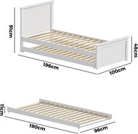 Sofá Cama con Diseño Único, Literas, Individual sobre Matrimonial, 90*200cm, Fácil de Montar, Se Puede Desmontar en Dos Camas Individuales