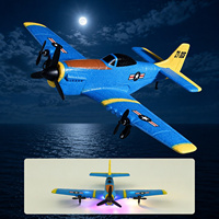Avion RC P-51 Mustang 2CH en mousse EPP, portée 150m, 2 batteries, planeur classique, prêt pour FBA