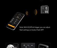 Flash de studio Godox avec système sans fil 2.4G X, monture Bowens, lampe de modélisation LED et écran LCD pour la photographie de portrait