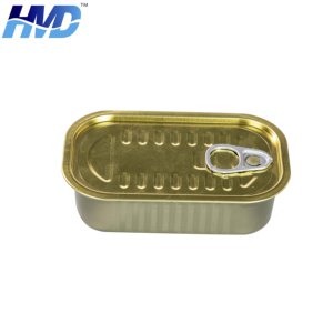Tùy Chỉnh Hình Chữ Nhật Seal Ring-Pull <span class=keywords><strong>Tin</strong></span> <span class=keywords><strong>Can</strong></span> Với Nắp Cho Cá Ngừ Cá Thịt Đóng Gói Thực Phẩm - Product Image 2