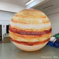 Ballon gonflable Jupiter Planet de 3 mètres gonflable publicitaire pour les événements du système solaire Blow-up facile