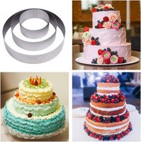 Anneau rond en acier inoxydable de qualité alimentaire, Tiramisu, mousse de gâteau, hauteur 5 cm, décor de gâteau, moule, anneau, coupe-gâteau, offre spéciale