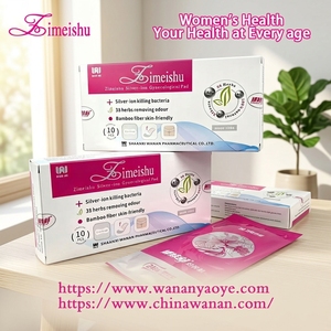Zimeishu Toallitas Íntimas Femeninas con Hierbas Naturales y Tecnología de Iones de Plata Medicadas <span class=keywords><strong>para</strong></span> Prevención Diaria Antibacteriana y Reafirmación, Venta al por Mayor B2B - Product Image 1