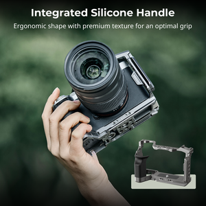 Pour kit de cage de caméra en alliage d'aluminium SmallRig HawkLock avec plaque à dégagement rapide intégrée et poignée en silicone pour <span class=keywords><strong>Sony</strong></span> Alpha <span class=keywords><strong>7C</strong></span> - Product Image 2