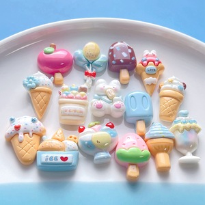 Accesorios de resina de dibujos animados con diseño de postres y comida para manualidades DIY, pegamento en crema, para fundas de teléfono móvil, accesorios para el cabello, accesorios para vasos de agua y hebillas para zapatos - Product Image 4