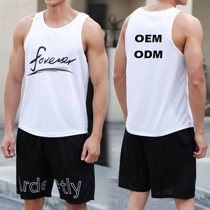 Fitness Men Quick Dry Sleeveless Body Building <b>Light</b> tank Tops Customs logo Blank Slim Fit Men Tops - Product Image 1