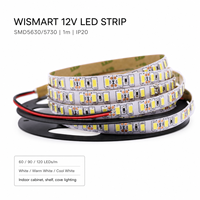 Bande LED WISMART 12V SMD5630 5730 60 90 120 LED/m 1m IP20 Flexible Haute Luminosité Blanc Chaud Blanc Froid Éclairage d'Armoire