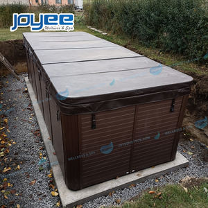 JOYEE <span class=keywords><strong>Spa</strong></span> <span class=keywords><strong>de</strong></span> nage à contre-courant autoportant à deux zones pour 6 à 8 personnes, avec massage par jets d'eau, piscine <span class=keywords><strong>de</strong></span> nage à contre-courant, <span class=keywords><strong>spa</strong></span> extérieur - Product Image 4