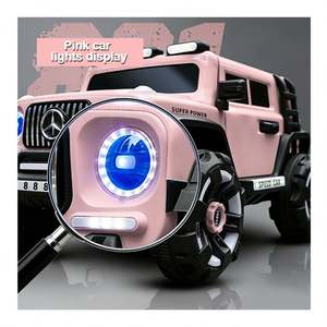 Ride <b>on</b> Car Children Dual 390 Motor 12V7Ah Battery LED Surround <b>Light</b> <b>Touch</b> Center Control Bluetooth Steering Spacious Design - Product Image 5