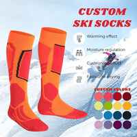 Chaussettes de ski chaudes d'extérieur en laine mérinos, chaussettes de sport athlétiques de haute qualité, chaussettes de snowboard personnalisées en tricot XY chauffantes