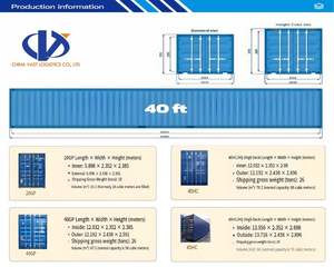 Conteneur maritime neuf/d'occasion à prix réduit en Chine, 20 pieds, 40HQ, certification ISO, en stock, conteneur <span class=keywords><strong>de</strong></span> fret sec, conteneur d'expédition maritime - Product Image 3
