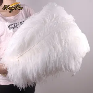 Kualitas tinggi 20-50cm tinggi dicelup bulu burung unta putih halus alami untuk dekorasi pernikahan harga murah