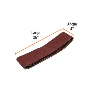 Caja con 3 bandas de lijado de 4' x 36' grano 40 para PUL-4X6T - Product Image 1
