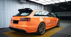 Nouveau pare-chocs en fibre de carbone <span class=keywords><strong>Audi</strong></span> RS6 C7 C7.5 avec <span class=keywords><strong>aileron</strong></span> arrière, <span class=keywords><strong>aileron</strong></span> central, <span class=keywords><strong>aileron</strong></span> supérieur et découpes d'échappement - Fixation par boulons - Product Image 4