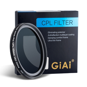 IAI Filtre CPL 37 40.5 43 46 49 52 55 58 62mm 67mm 72mm 77mm 82 86mm Filtre Polarisant Circulaire pour <span class=keywords><strong>Canon</strong></span> Nikon Sony Fujifilm - Product Image 4