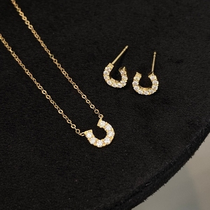 Aazuo – ensemble de bijoux fins en or massif 18 carats, diamants naturels, collier féerique, boucles d'oreilles, cadeau pour filles et enfants, fête d'anniversaire, offre spéciale - Product Image 4