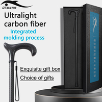 Béquille antidérapante en fibre de carbone ultra-légère: parfaite pour la randonnée, le trekking et les cannes légères pour personnes âgées