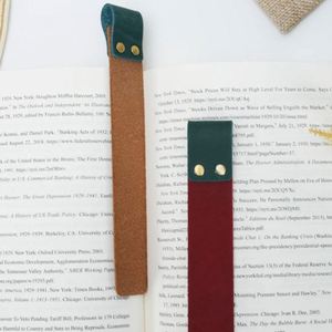 ที่คั่นหนังสือหนัง PU สีสันสดใส สไตล์โมเดิร์น สำหรับนักเรียน แบบเรียบง่าย พกพาสะดวก ของขวัญสำหรับคนรักการอ่าน - Product Image 5