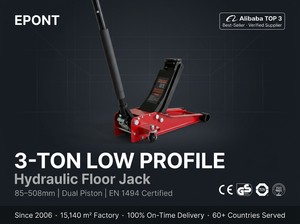 Gato hidráulico manual de doble pistón de acero de 3 toneladas con certificación CE GS, altura máxima de 500 mm para elevación de vehículos - Product Image 4