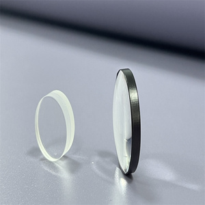 CaF2อินฟราเรดออปติคอลขอบสีดำ znse zns Ge MgF2และ Si แก้ว meniscus เลนส์นูนสำหรับระบบ IR - Product Image 6