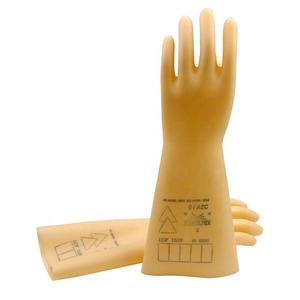 EN60903 40kv قفازات مطاطية صفراء طبيعية معزولة - Product Image 1